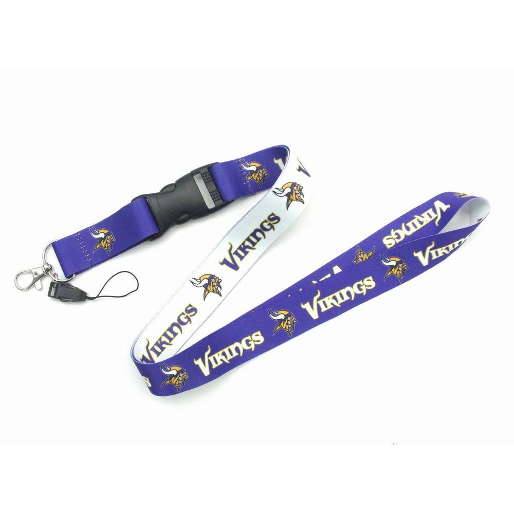 Minnesota Vikings NFL Neck Lanyard Football Teams Detachable Strap Lanyards for Cellphone Holder
