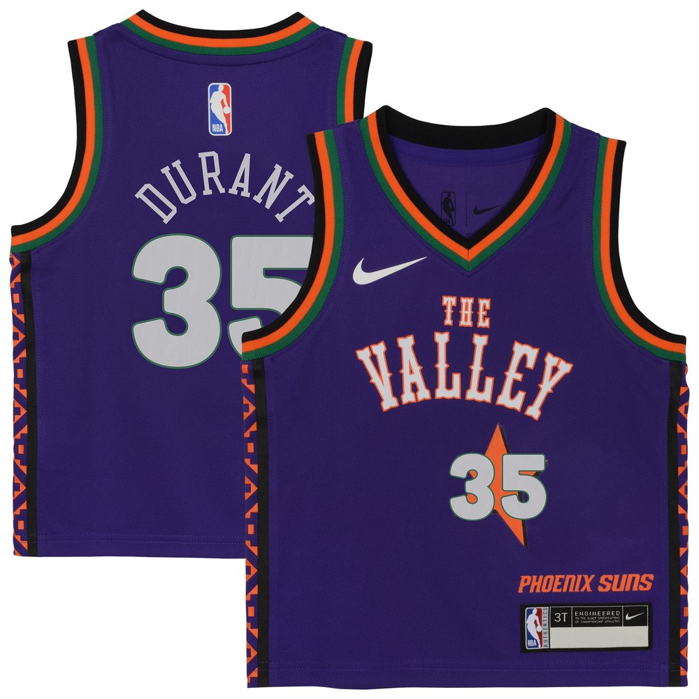 Toddler Phoenix Suns Kevin Durant Purple 2024/25 Swingman Player Jersey – City Edition