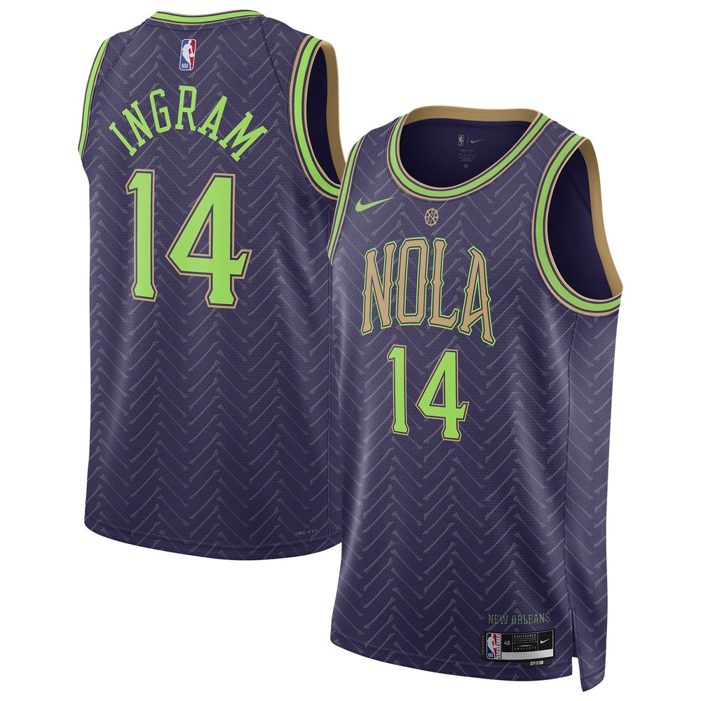 Unisex New Orleans Pelicans Brandon Ingram Purple 2024/25 Swingman Player Jersey – City Edition
