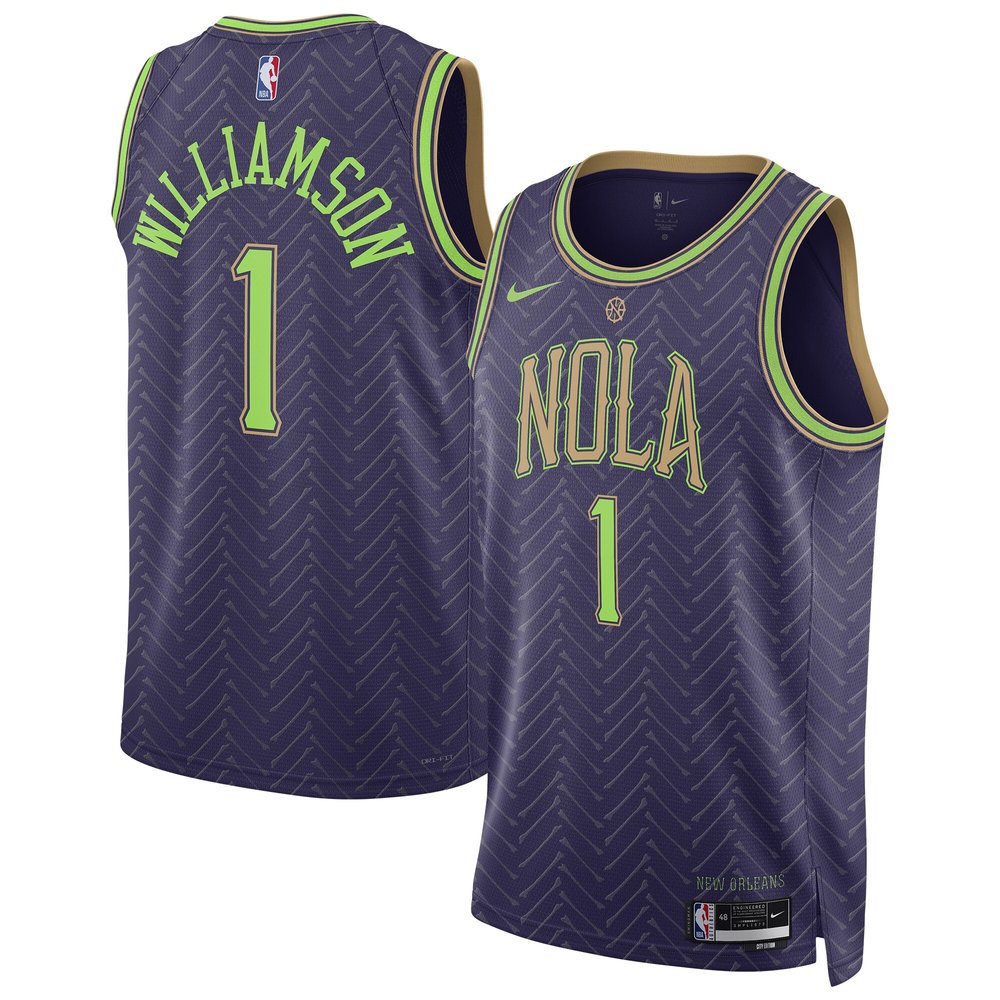 Unisex New Orleans Pelicans Zion Williamson Purple 2024/25 Swingman Player Jersey – City Edition