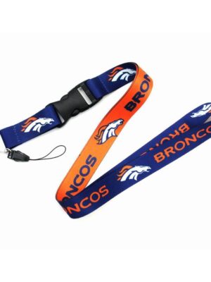 Denver Broncos NFL Neck Lanyard Football Teams Detachable Strap Lanyards for Cellphone Holder