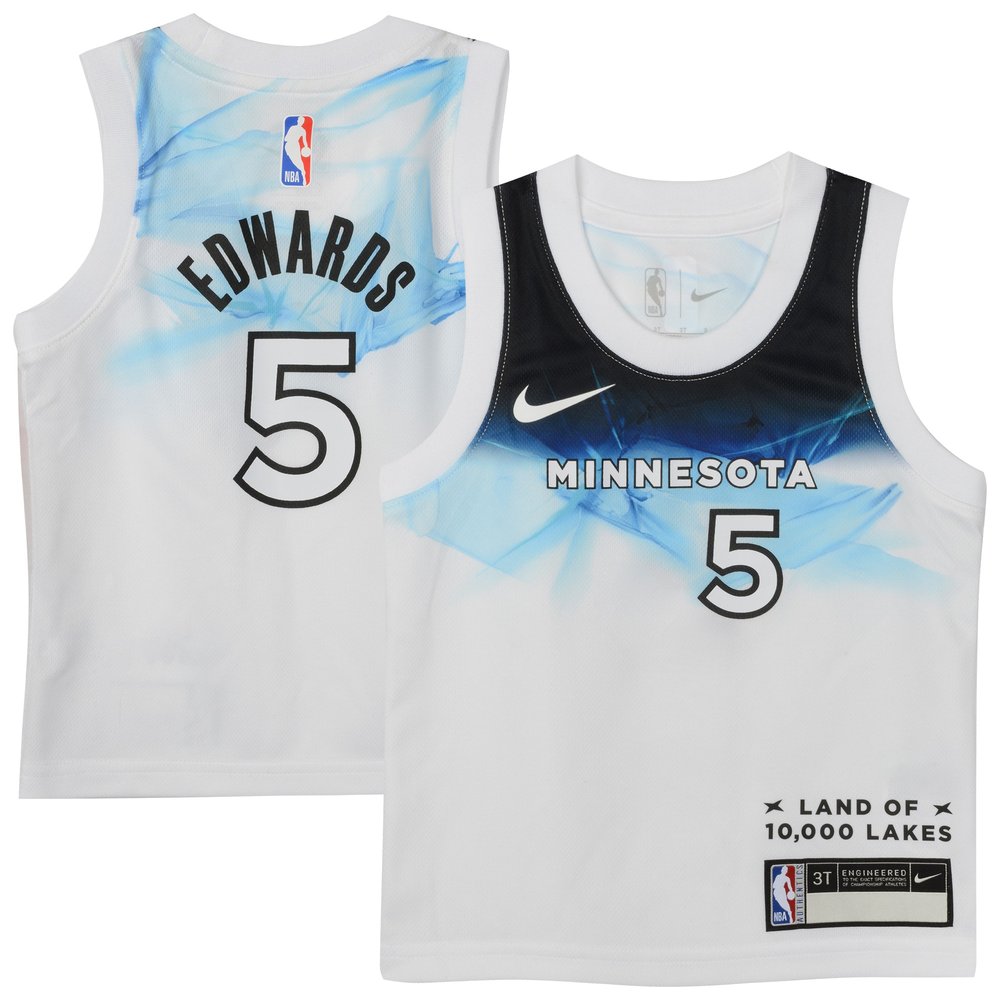 Toddler Minnesota Timberwolves Anthony Edwards White 2024/25 Swingman Player Jersey – City Edition