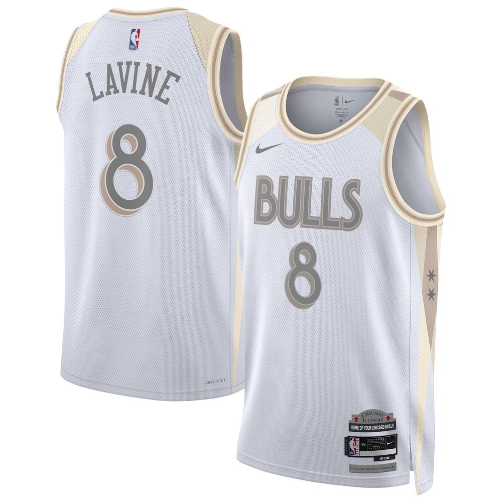 Unisex Chicago Bulls Zach LaVine White 2024/25 Swingman Player Jersey – City Edition