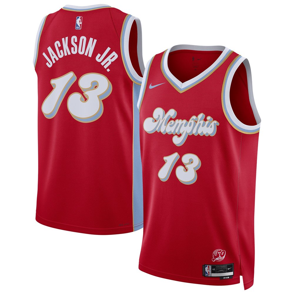 Unisex Memphis Grizzlies Jaren Jackson Jr. Red 2024/25 Swingman Player Jersey – City Edition