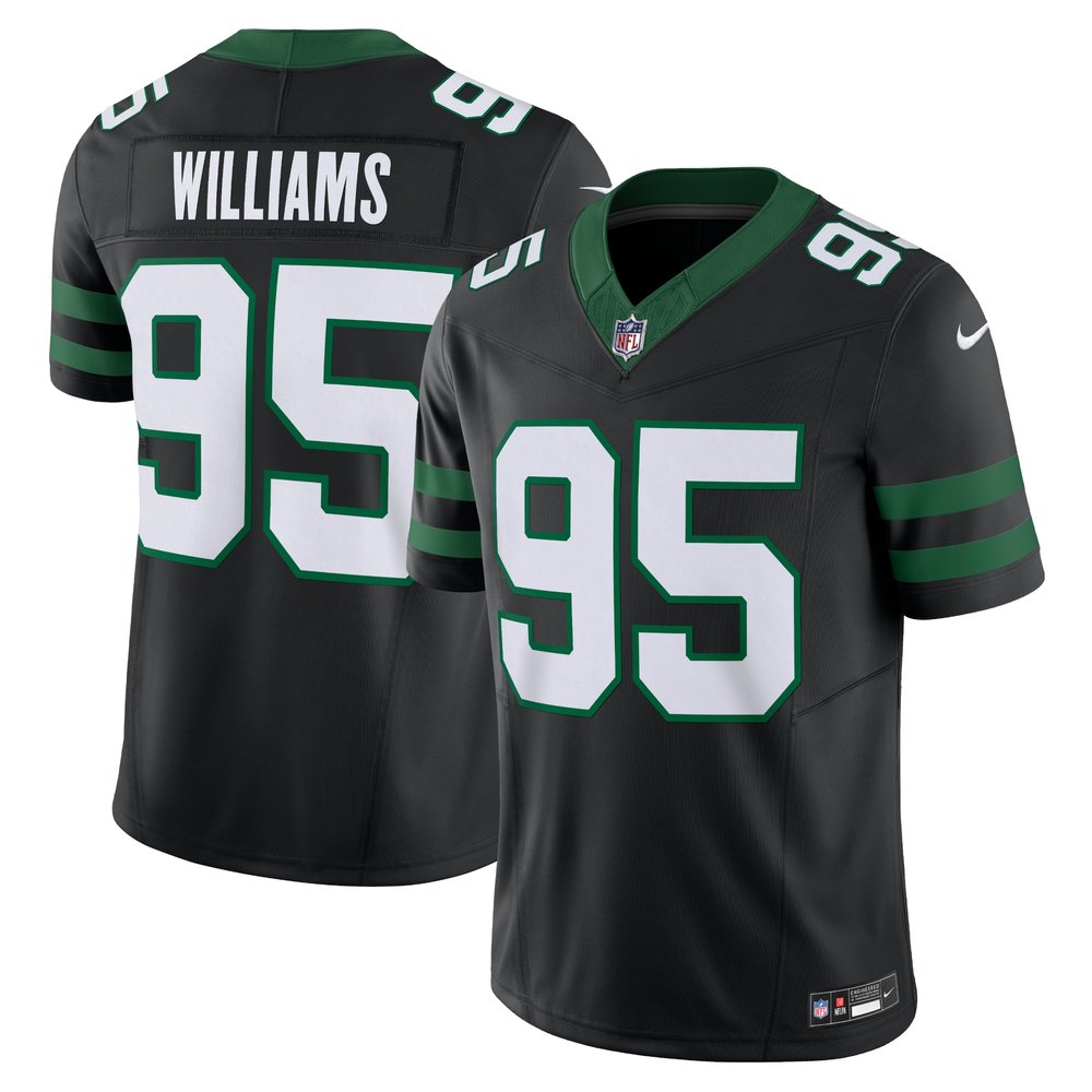 Men’s New York Jets Quinnen Williams Legacy Black Alternate Vapor F.U.S.E. Limited Jersey