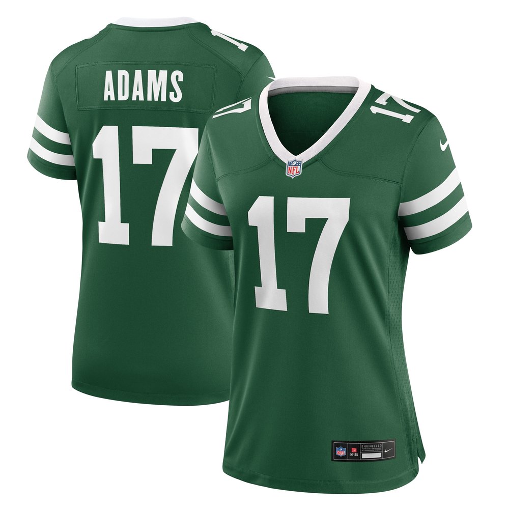 Women’s New York Jets #17 Davante Adams Legacy Green Game Jersey