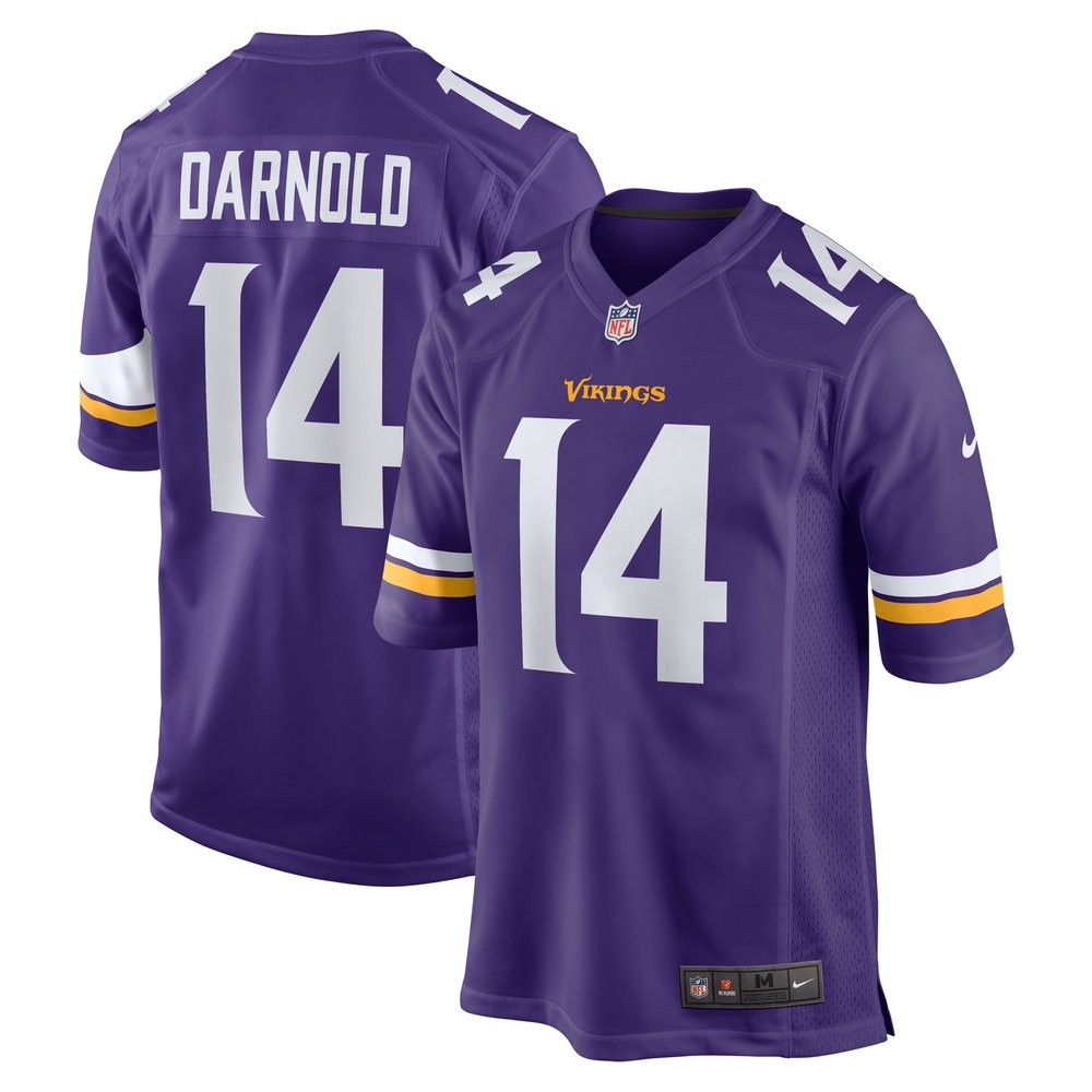 Men’s Minnesota Vikings Sam Darnold Purple Team Game Jersey
