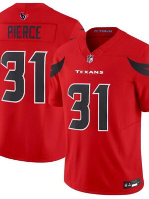 Men's Houston Texans #31 Dameon Pierce Red 2024 Alternate F.U.S.E Vapor Stitched jersey